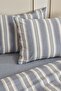 Rosery Double Yarn Painted Duvet Cover Set Blue - 8