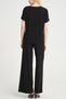 Lycra jersey blouse with crystal detailing on the collar and sleeves. - 2