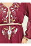 Sequined and Beaded Embroidery Detail Kaftan - 3