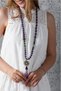Women's Wooden Tip Tassel Detailed Bohemian Necklace - 2