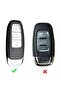 حافظة مفاتيح من السيليكون لـ Audi A3 A4 A3 A6l A7 A8 C8 Q8 D5 E Tron - 4