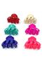 Medium Size Hair Clip (Latch Clip) Octopus Model Mixed Color 6 Pieces - 2