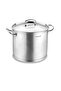 Extra Deep Pot 28x24 Cm - Cover for Steam and Heat Discharge, Induction Cooker Compatible