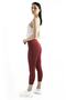 Spocket Women's Claret Red Pocket High Waist, Firming Yoga Tights 21"