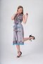 Vowel Fabric Cotton Tassel Detailed Long Vest Pareo And Beach Dress - 5