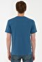 Blue Slim Fit Crew Neck T-Shirt - 3