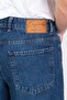 Men's Dark Blue Baggy Fit 100% Cotton Denim Shorts Arthur-Kymavi̇ - 6