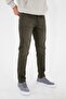 Men's Dark Khaki Slim Fit Lycra Jean Jeans Trousers Hlthe001986