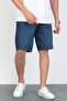 Men's Dark Blue Baggy Fit 100% Cotton Denim Shorts Arthur-Kymavi̇ - 4