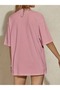 Women's Crew Neck Unprinted Oversize Plain Basic T-Shirt - 3