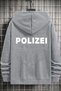 Unisex Polizei Back Printed Sweatshirt