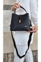justpolo WOMEN'S BLACK 5 COMPARTMENT SHOULDER AND CROSSBODY BAG - 6