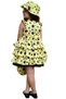 Girl's Layered Ruffled Skirt with Tulle and Spotted Yellow Dress - 4