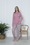5960 Women's Long Sleeve Relaxed Fit Pajama Set - 2