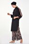 Lycra Full Covered Hijab Swimsuit with Wide Legs Alder 4518 Black - 6