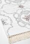 Digital 3-Piece Bathroom Mat Set Star Cotton Non-Slip Base Mixed Oval Modern Anabelle Gray - 4