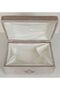 Wooden Velvet Lined Makeup Chest Box with Guipure and Pearl Ornament - 2