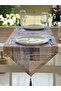 New Season, Beige Soft Stripes Table Runner Tablecloth