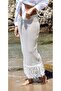 Lace-Like Knit Tassel Detail Knitted Beach Skirt 27144 - 2