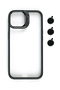 Apple iPhone 15 Pro Case with Camera Stand + Lens Protector Cover - 4