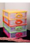 Ekalemun Drawer Box 4 Tiers Mail Rack Storage Drawer Plastic Trndl-irk-dw115 - 3