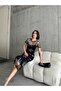 Black Crew Neck Half Sleeve Dress  puqqa02 - 2