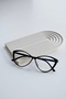 Unisex Cat Eye Blue Light Protected Glasses - New Season Black Transparent - 2