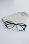 Unisex Cat Eye Blue Light Protected Glasses - New Season Black Transparent