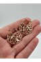 Gold Plated Xuping Lace Design Basket Earrings - 4