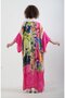 Fuchsia Faralya Patterned Kimono