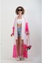 Fuchsia Faralya Patterned Kimono - 2