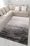 Gray Themed Striped Abstract Patterned Creative Modern Decorative Carpet 5018 - 3