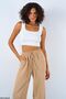 Women's Square Neck Crop Tank Top Standard - 2