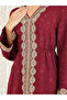 Jacquard Embroidered Lace Knit Kaftan - 3