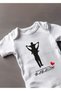 Short Sleeve 100% Cotton Special Designed Father's Day (3) Written Baby Bodysuit - 2