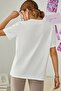 Unisex Be Happy Printed Oversize T-shirt - 2