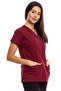 Surgical Doctor Nurse Scrubs Burgundy Jersey Single Top