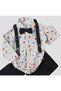 Baby Set Bodysuit, Shirt, Pants, Bow Tie and Slopet Adjustable 100% Cotton - 3
