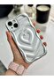 3D Matte Embossed Heart Pattern Silicone Case with Camera Protection for Apple iPhone 13 and 14