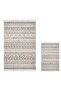 Digital 3-Piece Bathroom Set Star Cotton Non-Slip Base Mixed Oval Scandinavian Mali Light Brown - 2