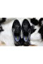 Orthopedic Sole 4398 Black Patent Leather Men's Shoes - 2
