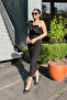 Ottoman Fabric One-Sleeve Pencil Dress - BLACK