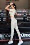 Women's Leggings Camouflage Leather Look Beige