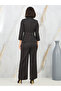 Solid Belted Blazer and Straight Leg Pant Set - 4