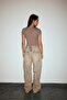 Baggy Jeans with Faded Effect and Stitching Detail - 7