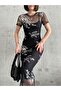 Black Crew Neck Half Sleeve Dress  puqqa02 - 8