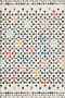 Multicolored Mixed Geometric Patterned Creative Modern Decorative Carpet 5013
