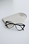 Unisex Cat Eye Blue Light Protected Glasses - New Season Black Transparent - 3