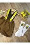 Handmade Avocado Concept Baby Boy Shorts Salopet Bow Tie Socks Set - 7