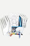Boy Painter Set 10 Pieces - 20x30 cm Canvas with Prefixation, 2 Pieces.Brush, Palette, Paint & Easel - 2